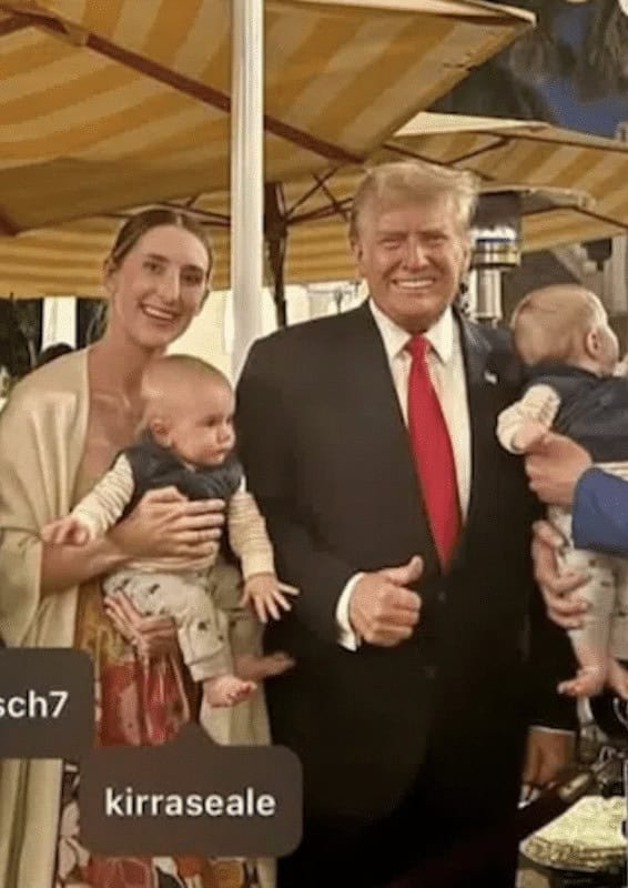 Seale (left) and Trump.